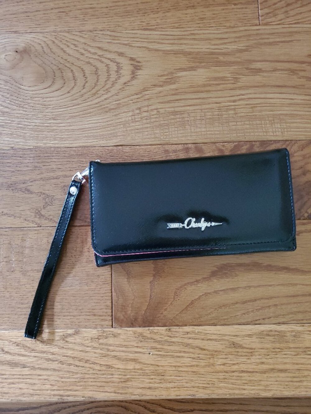 2 for $15 | Black & Pink Cheekys Wallet with a wristlet strap
